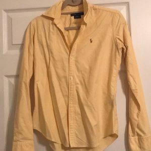 Spring! Ralph Lauren Yellow Slim Fit Oxford 4